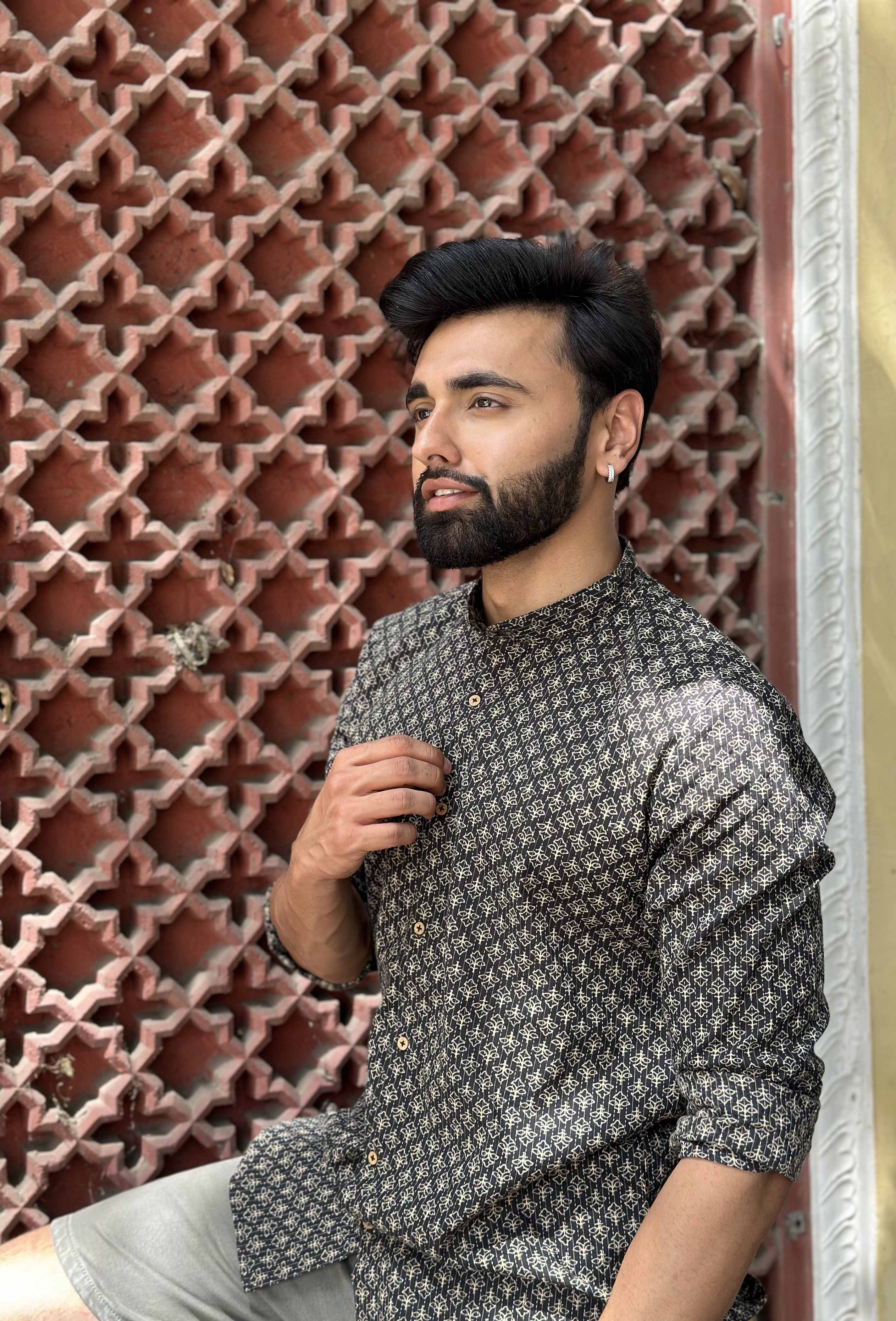 Black Cotton Shirt